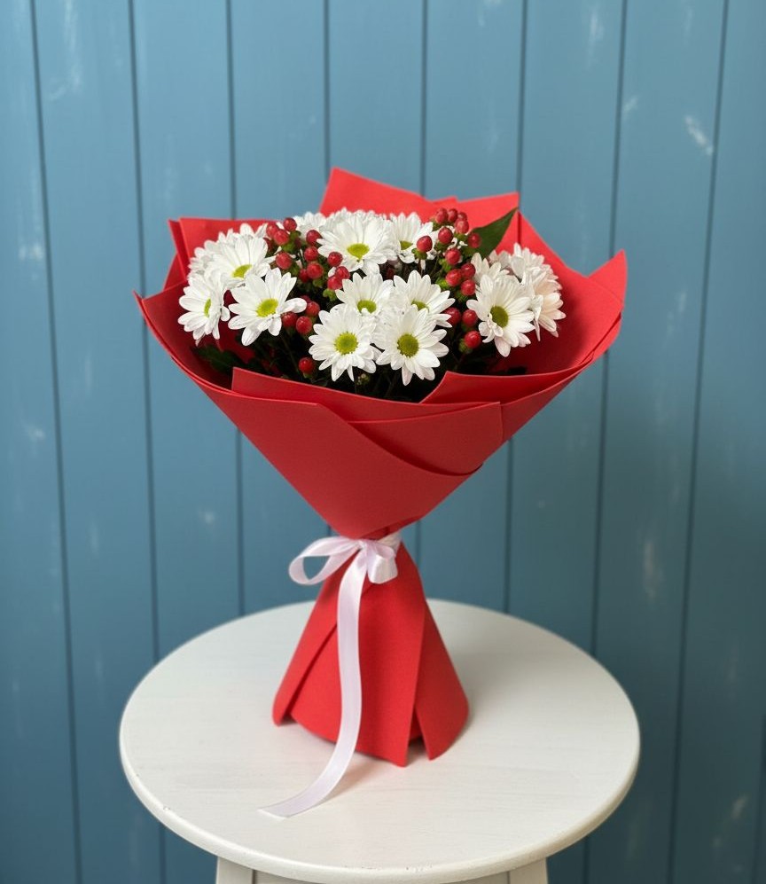 Букет цветов из: Хризантемы в Кизнер