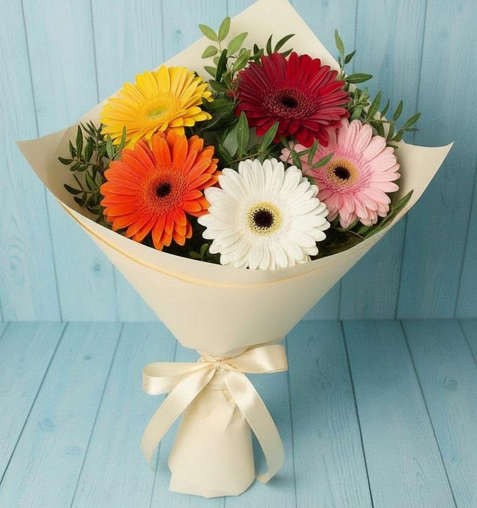 Букет цветов из: Герберы в Кизнер