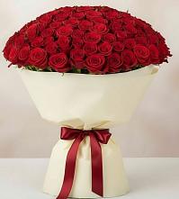 Букет 101 Красная роза Милано в Кизнер