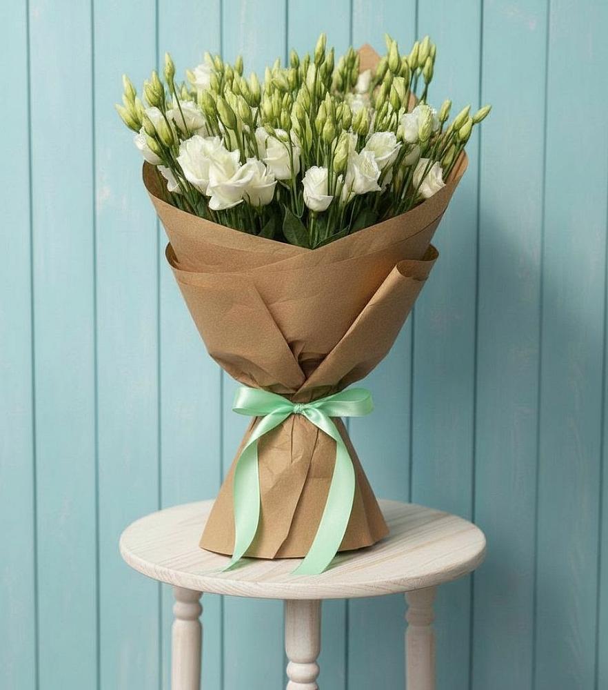 Букет цветов из: Лизиантусы в Кизнер