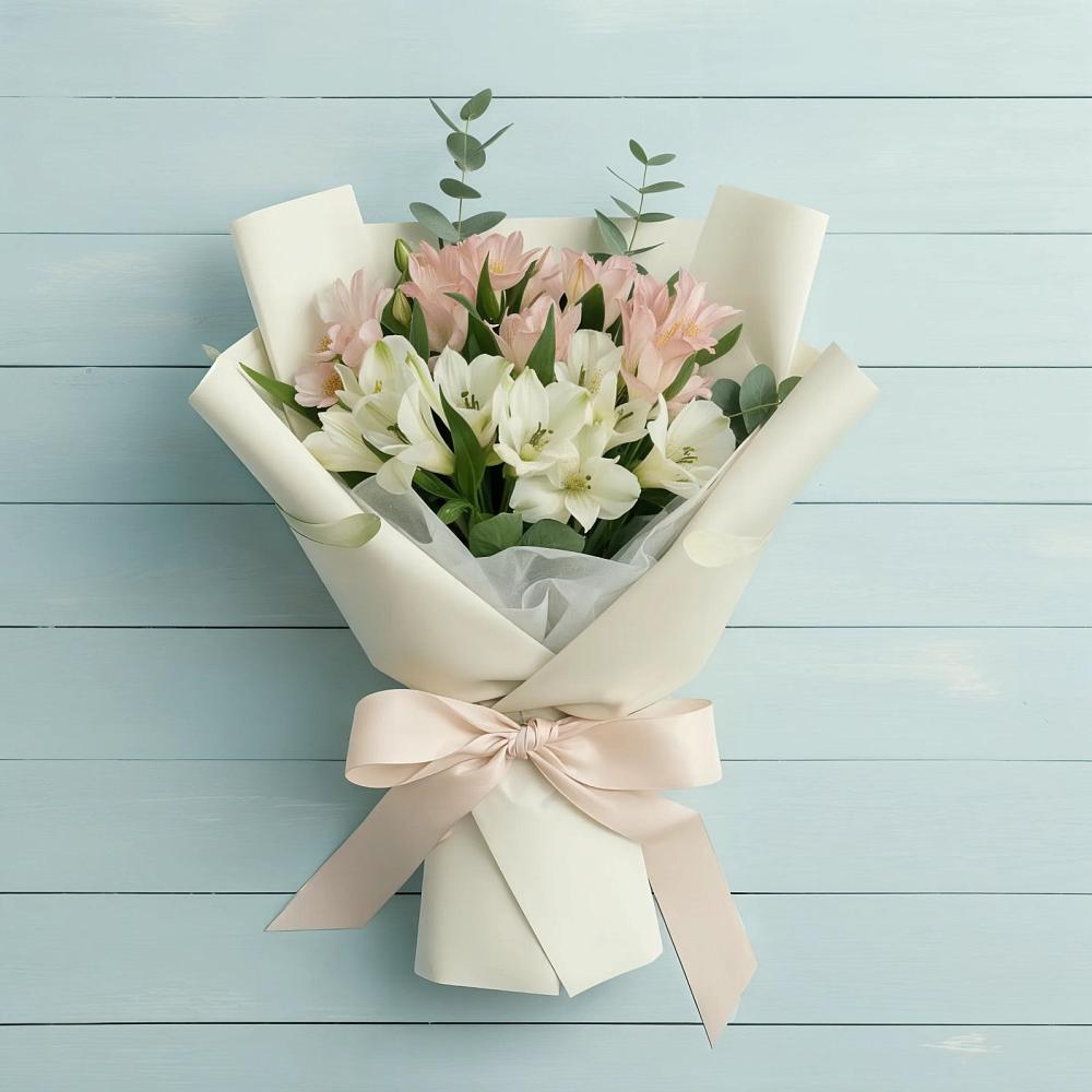 Букет цветов из: Альстромерии в Кизнер