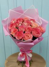 Букет 15 Розовых роз Равель #REPLACE_PRED# Кизнер