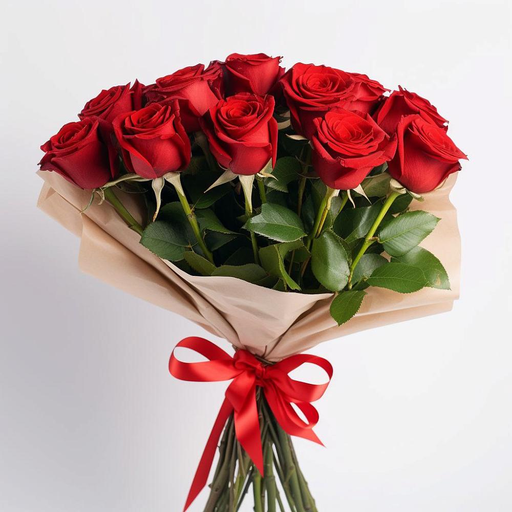 Букет 11 Красных роз Эдлесс Лав в Кизнер